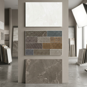 Prix d'usine Carrelage mural en céramique de salle de bain indien Kajaria 300x450mm Design de cuisine Carrelage rectifié brillant numérique émaillé - Product Image 4