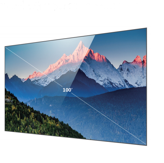 92 Inch 100 Inch 120 Inch Alr Screen Pet Crystal 4k Home Cinema Theatre Projector Fixed Frame Super Slim Fresnel ALR Screen