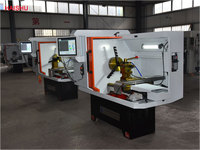 Machine de rénovation de jantes en alliage d'aluminium CK6160Q Machine de tour CNC de réparation de jantes en alliage à coupe diamantée horizontale