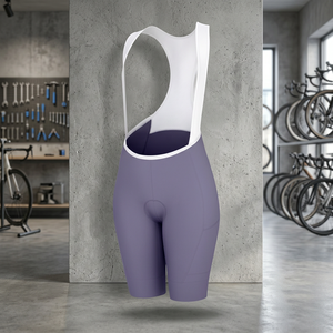 Pantalones Cortos de Ciclismo Morados para Hombre, Ajustados, Transpirables, de Spandex y Nailon, de Longitud Corta - Product Image 3