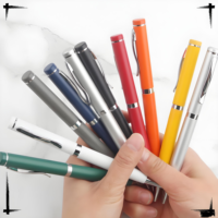 Stylo bille promotionnel en métal avec logo, pointe de 1,0 mm, cadeau d'affaires très prisé