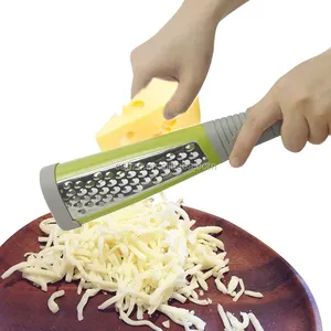 双面防滑手动厨房家用刨丝器Zester不锈钢奶酪刨丝器旋转果蔬工具
