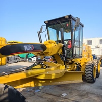 Niveleuse à moteur CAT 140H d'occasion, faible nombre d'heures, lame d'origine, intérieur propre, pour nivellement de terres agricoles - Approvisionnement mondial