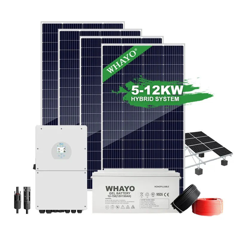 製造パワーハイブリッドS太陽光発電システム10Kw5Kwソーラーシステム価格Pvエネルギーハウス用