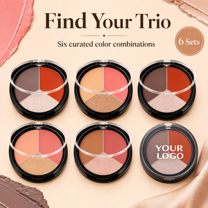 Palette de maquillage quotidienne bio OEM ODM : illuminateur, contour, blush pigmenté et repulpeur de lèvres - Product Image 4