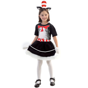 Costume de chat dans le chapeau pour enfants, tenue de cosplay unisexe avec chapeau et gants - Product Image 2