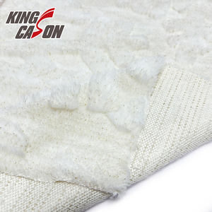 Kingcason Thân Thiện Với Môi Chất Liệu Warp Đan Bạc Trắng Jacquard Thỏ Lông Nhân Tạo Giả Lông Thú Giả Cho Vải Nhà Dệt May - Product Image 3