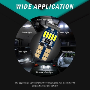 Bombillas LED T10 para coche, 12V, 24V, para camión, autobús, 6000K, alta potencia - Product Image 2