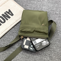 Pochette de téléphone en nylon unisexe un sac à bandoulière de petite taille suspendu au cou pour hommes femmes accessoire à la mode à usage quotidien