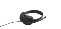 Casque de jeu stéréo filaire USB supra-auriculaire avec micro articulé, haut-parleur dynamique, câble de 1,2 m, contrôle du volume, pour centre d'appels, études en ligne et éducation