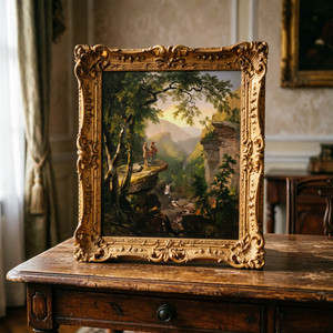Kindred Spirits Asher Brown Durand Hudson River School - Marco de Fotos de Resina con Paisaje, Arte de Pared Enmarcado Vintage, Decoración del Hogar Hecha a Mano - Product Image 2