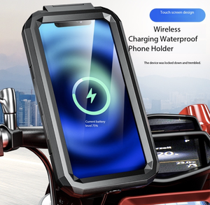 Gran oferta, rotación de 360 grados, montaje Universal para manillar de bicicleta, plástico ABS, resistente al agua, funda para teléfono móvil de liberación rápida, motocicleta - Product Image 4