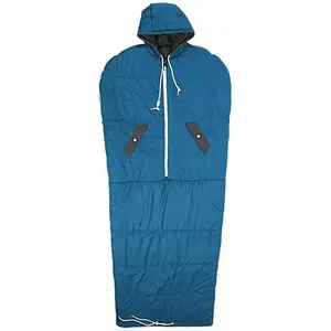 핫 세일 휴대용 사용자 정의 성인 경량 침낭 착용 캠핑 하이킹 야외