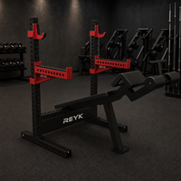 Banc de musculation multifonction REYK REYK-K156 en acier robuste, inclinable/déclinable/plat, avec sécurité pour les jambes, capacité maximale de 150 kg