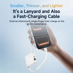 พาวเวอร์แบงค์ 10000mAh 22.5W ชาร์จเร็ว พร้อมสายในตัว ขนาดกะทัดรัด พกพาสะดวก สำหรับอุปกรณ์มือถือ - Product Image 3