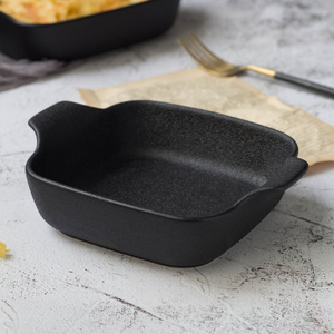 Plat de cuisson carré en céramique pour four, avec poignées, pour gâteaux et gratins - Product Image 5