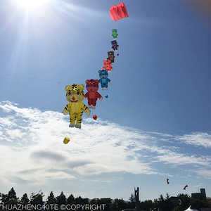 2.5M policromo aquilone tigre morbido gonfiabile <span class=keywords><strong>animale</strong></span> facile <span class=keywords><strong>mosca</strong></span> resistente agli strappi per principianti per attività genitore-figlio realizzato in Nylon - Product Image 6