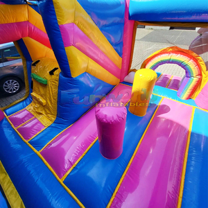 Castillo inflable comercial para niños, tobogán inflable con diseño de unicornio, combo de castillo inflable y brincolín. - Product Image 6