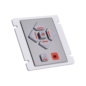 Teclado de Navegación por Voz Compatible con ADA con Símbolos en Braille, IP65 Resistente al Agua, Acero Inoxidable, Teclado USB para Cajero Automático y Kiosco AKB10 - Product Image 2