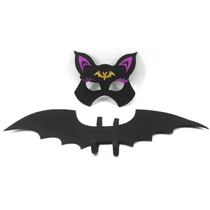 Beliebteste Halloween-Dekorationen Fledermaus Kostüm Flügel und Maske Set für Mädchen und Jungen