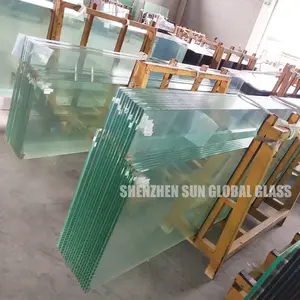 Wall Glass Panel 10mm 4mm 5mm 6mm 8m 10mm 12mm 15mm 19mm Custom Clear Fully Tempered Toughened Thermal Glass Window Sliding Door Wall Panels Price