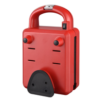 Gaufrier électrique mini en plastique antiadhésif sans BPA, approuvé LFGB, facile à nettoyer, pour usage domestique