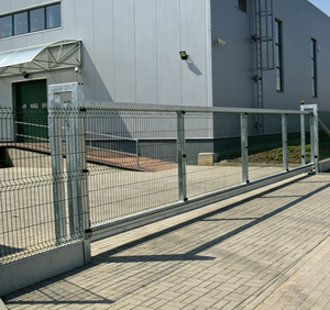 <span class=keywords><strong>Portail</strong></span> <span class=keywords><strong>coulissant</strong></span> manuel et automatique anti-escalade en treillis 358 pour allée, entrepôt et sécurité industrielle - Product Image 3