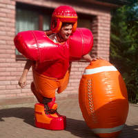 Combinaisons de lutte sumo gonflables en PVC durable avec casque - Combinaisons de jeu de combat interactives et sûres pour les activités de plein air