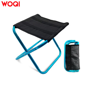 Taburete plegable portátil Woqi de 24x22x26 cm, silla de jardín de aluminio y tela Oxford para acampar - Product Image 2