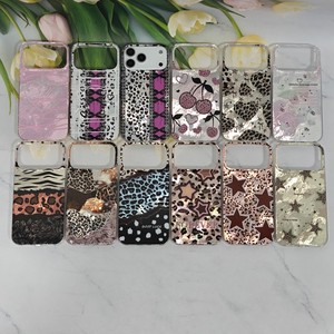 Funda Protectora para Teléfono con Diseño de Leopardo, Estrellas y Cerezas con Lámina Holográfica para <span class=keywords><strong>iPhone</strong></span> 17 Pro Max 16 15 14 13 12 <span class=keywords><strong>11</strong></span> Samsung Redmi - Product Image 2