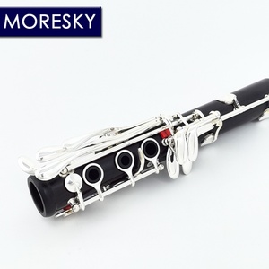 Clarinete Profesional MORESKY de Ébano, Tono BB, 17 Llaves, Níquel Plateado, Madera Sólida de Grenadilla, Personalizado M9 - Product Image 6
