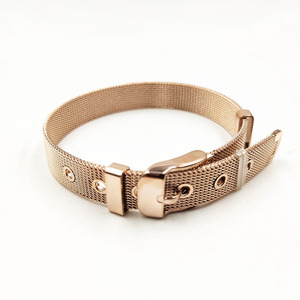 Bracelets de montre en acier titane, style européen et américain, très demandés, bracelets de montre en maille, bracelets de montre en acier titane réglables - Product Image 3
