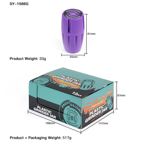 מטחנת עשבים עם אחסון גדול, מטחנת פלסטיק משולבת עם מגנט לטבק, מבצע חם - Product Image 6