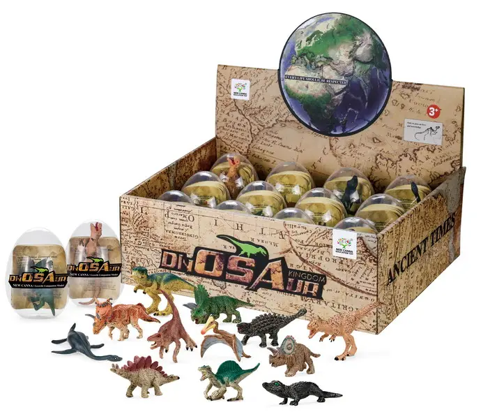 Juguete educativo de simulación para niños, 12 tipos diferentes de huevo de dinosaurio de 3 pulgadas, promoción, juguetes escolares, gran oferta