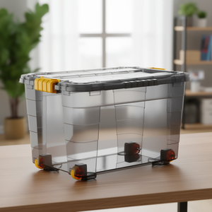 Container (60Lt) with wheels 4UP Transparent smoked 8034937AEUM05 - Product Image 3