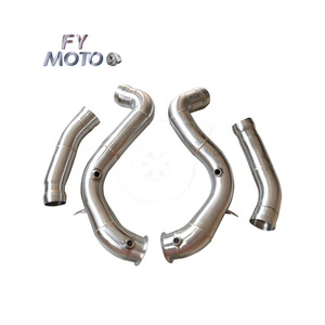 Для Mercedes Benz AMG W205 C63 выхлопная труба 3,5 дюймов - Product Image 2