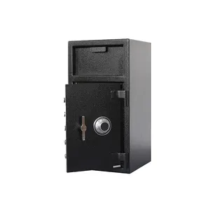 Manufacturers supply black front loading hopper deposit safe box