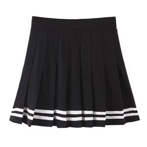 Naco – Mini jupe plissée grande taille pour femmes, jupe noire à taille élastique, N8423 - Product Image 3