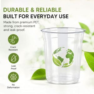 Vente en gros usine – Gobelet jetable en PET de qualité alimentaire, simple paroi, 700 ml (24 oz), pour thé au lait Boba, café glacé, avec logo personnalisé OEM - Product Image 4