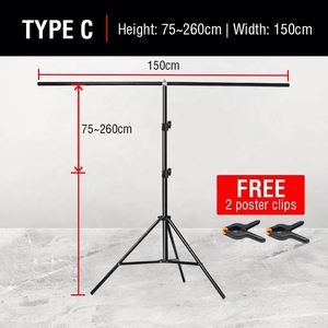 Table Menu Display Metal Pop Display Photographic Equipment Sign Holder T Shapet-shape <b>Backdrop</b> <b>Stand</b> - Product Image 5