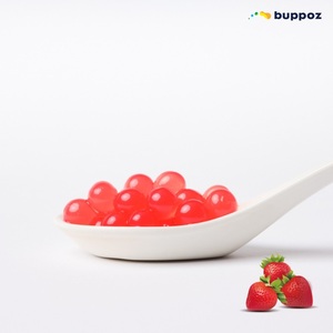 สตรอว์เบอร์รี่ป๊อปปิ้งโบบา 490 กรัม แบบถ้วย ฮาลาล HACCP สำหรับร้านชานมไข่มุก รับผลิตแบบ OEM - Product Image 2