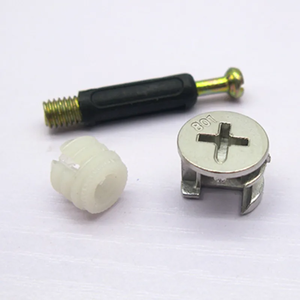 Hardware de gabinete de metal tres en uno SSR, Conector de muebles de madera para uso en exteriores con Stock de varilla para conexión de cajones - Product Image 1