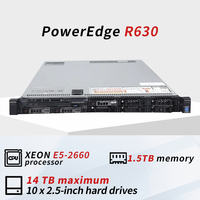 Serveur informatique d'occasion Poweredge R630 1U, prix du serveur R630, un serveur