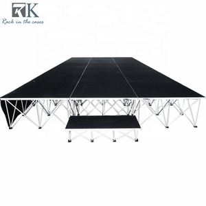 4x4ft Concert Plywood Stage Mobile Stage Quick Lock 1x1m Aluminum Outdoor Portable Platform with for Events - Product Image 3