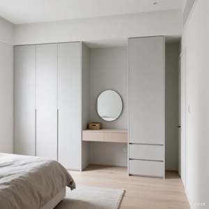 Canada <b>Bedroom</b> Wardrobe With <b>Desk</b> Designs Customized Wooden Style Clothes Storage Modern Furniture <b>White</b> Lemari Pakaian - Product Image 4