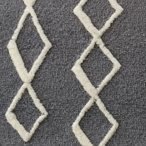 Alfombra India moderna de lana con mechones a mano, precio de fabricante, diseño de pila de corte de bucle de Venta caliente para interiores de casas - Product Image 1