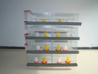 Vente Chaude Cage à Poulets en Acier 3/4 Niveaux Capacité Élevée pour Volaille Élevage de Poussins et Couvoirs