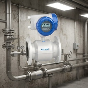 เครื่องวัดอัตราการไหลแบบอินทิเกรตยี่ห้อ KROHNE รุ่น OPTIFLUX 4300C ใหม่เอี่ยม พร้อมไส้ใน PTFE คุณภาพสูง รองรับสัญญาณ 4-20mA HART - Product Image 1