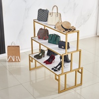 Zapatero comercial de estilo moderno, soporte de exhibición, estante de madera ecológico para zapatos de niños, tienda de ropa, armario, bolsa, estante de isla