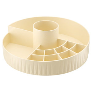 Rotating Cosmetic Storage <b>Box</b> With Drawers For <b>Makeup</b> Brush Lipstick Skincare Organizer Desktop 360 Degree Turntable Pink - Product Image 3